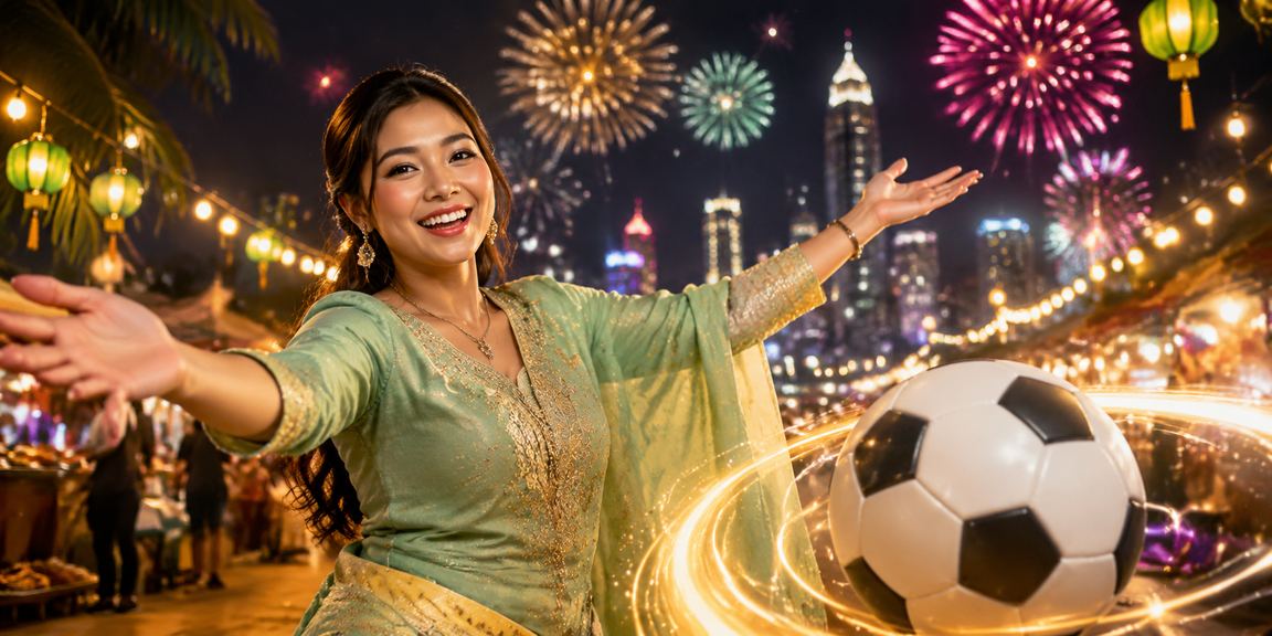 Suasana taruhan bola sepak semasa Hari Raya di Seremban Malaysia